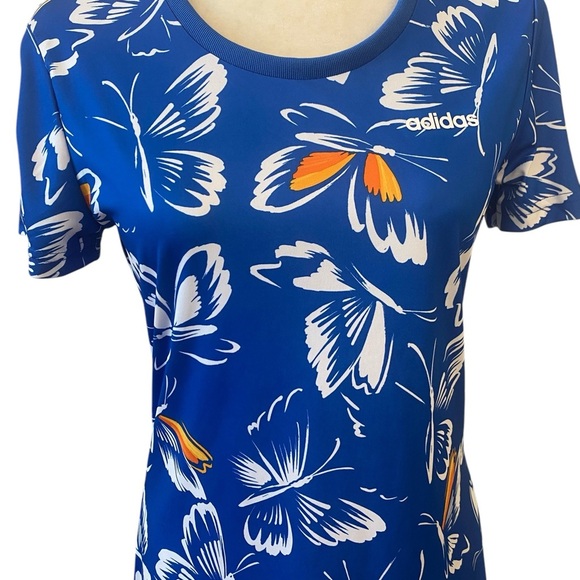 Adidas X Farm Rio Blue Butterfly Dress - Picture 5 of 7